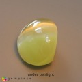 Natural Chrysoberyl cats eye 1.24 Carats Honey Yellow Oval Cabochon 6x5 mm Loose Gemstone - Image 4