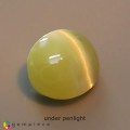 Natural Chrysoberyl cats eye 1.24 Carats Honey Yellow Oval Cabochon 6x5 mm Loose Gemstone - Image 6
