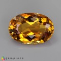 Natural Tourmaline 3.95 Carats Golden Yellow Oval 12x9 mm Loose Gemstone - Image 1