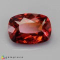 Natural Hessonite garnet 5.07 Carats Cinnamon Red Cushion 12x9 mm Loose Gemstone - Image 1