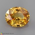 Natural Zircon 3.17 Carats Golden Yellow Oval 10x8 mm Loose Gemstone - Image 1