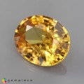 Natural Zircon 3.17 Carats Golden Yellow Oval 10x8 mm Loose Gemstone - Image 2