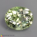 Natural Amblygonite 1.72 Carats Yellowish Green Oval 8x7 mm Loose Gemstone - Image 1