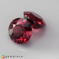 Natural Rhodolite garnet pair 4.70 Carats Purplish Pink Round 8x5 mm Loose Gemstone - Image 3