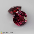 Natural Rhodolite garnet pair 4.70 Carats Purplish Pink Round 8x5 mm Loose Gemstone - Image 5