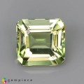 Natural Amblygonite 1.18 Carats Yellowish Green Octagon 6x4 mm Loose Gemstone - Image 1
