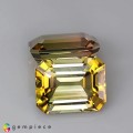Natural Tourmaline 7.37 Carats Honey Yellow Emerald Cut 10x8 mm Loose Gemstone - Image 1