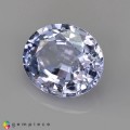 Natural Spinel 4.03 Carats Light Silver Blue Oval 10x9 mm Loose Gemstone - Image 3