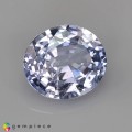 Natural Spinel 4.03 Carats Light Silver Blue Oval 10x9 mm Loose Gemstone - Image 1