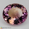 Natural Ametrine 73.34 Carats Purple to Mild Yellow Oval 30x27 mm Loose Gemstone - Image 7