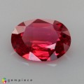 Natural Spinel 0.62 Carats Crimson Red Oval 7x5 mm Loose Gemstone - Image 1