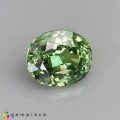 Natural Demantoid garnet 0.64 Carats Green Oval 5x4 mm Loose Gemstone - Image 1