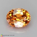 Natural Spessartite garnet 1 Carats Fanta Orange Oval 6x5 mm Loose Gemstone - Image 1