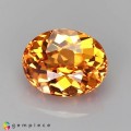 Natural Spessartite garnet 1 Carats Fanta Orange Oval 6x5 mm Loose Gemstone - Image 2