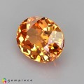 Natural Spessartite garnet 1 Carats Fanta Orange Oval 6x5 mm Loose Gemstone - Image 3