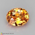 Natural Spessartite garnet 1 Carats Fanta Orange Oval 6x5 mm Loose Gemstone - Image 7