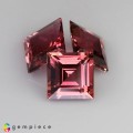 Natural Tourmaline set 4.71 Carats Pink Square  7x4 mm Loose Gemstone - Image 3