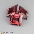 Natural Tourmaline set 4.71 Carats Pink Square  7x4 mm Loose Gemstone - Image 2