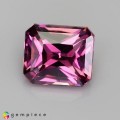 Natural Malaya garnet 1.05 Carats Vivid Purplish Pink Emerald Cut 6x5 mm Loose Gemstone - Image 2