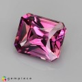 Natural Malaya garnet 1.05 Carats Vivid Purplish Pink Emerald Cut 6x5 mm Loose Gemstone - Image 3