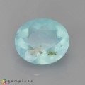 Natural Peru opal 1.74 Carats Paraiba Blue Green Oval 9x8 mm Loose Gemstone - Image 1