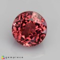 Natural Tourmaline 1.62 Carats Champagne Pink Round 7x5 mm Loose Gemstone - Image 2