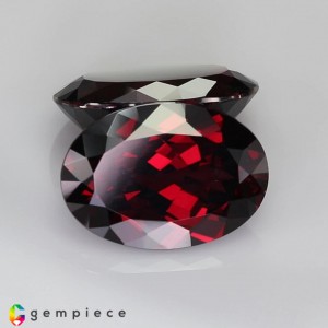 rhodolite garnet pair  22.38cts - 17x12mm