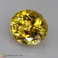 Natural Grossular garnet 1.59 Carats Yellow Oval 7x6 mm Loose Gemstone - Image 3