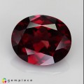 Natural Rhodolite garnet 4.82 Carats Purplish Red Oval 11x9 mm Loose Gemstone - Image 2