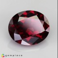 Natural Rhodolite garnet 4.82 Carats Purplish Red Oval 11x9 mm Loose Gemstone - Image 1