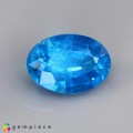 Natural Apatite 1.45 Carats Neon Blue Oval 9x6 mm Loose Gemstone - Image 1