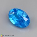 Natural Apatite 1.45 Carats Neon Blue Oval 9x6 mm Loose Gemstone - Image 3