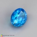 Natural Apatite 1.45 Carats Neon Blue Oval 9x6 mm Loose Gemstone - Image 5
