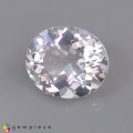 Natural Scapolite 2.48 Carats White Oval 10x9 mm Loose Gemstone - Image 2