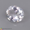 Natural Scapolite 2.48 Carats White Oval 10x9 mm Loose Gemstone - Image 3