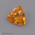 Natural Spessartite garnet 1.35 Carats Mandarin Orange Trilliant  6x4 mm Loose Gemstone - Image 2