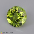 Natural Peridot 4.17 Carats Greenish Yellow Round 10x6 mm Loose Gemstone - Image 3