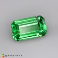 Natural Tsavorite garnet 0.51 Carats Chrome Green Emerald Cut 6x4 mm Loose Gemstone - Image 1