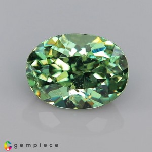 demantoid garnet  1.39cts - 7x6mm