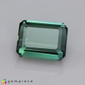 Natural Tourmaline 3.35 Carats Greenish Blue Emerald Cut 9x7 mm Loose Gemstone - Image 2