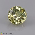 Natural Grossular garnet 1.09 Carats Pastel Yellow Round 6x4 mm Loose Gemstone - Image 3