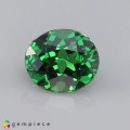 Natural Tsavorite garnet 0.54 Carats Chrome Green Oval 5x4 mm Loose Gemstone - Image 1