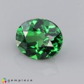 Natural Tsavorite garnet 0.54 Carats Chrome Green Oval 5x4 mm Loose Gemstone - Image 2