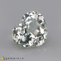 Natural Tourmaline 2.59 Carats Half White Heart  9x8 mm Loose Gemstone - Image 1