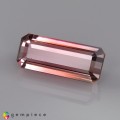 Natural Tourmaline 3.58 Carats Pink to Champagne Emerald 13x5 mm Loose Gemstone - Image 2