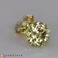 Natural Grossular garnet 1.72 Carats Yellow Round 5x4 mm Loose Gemstone - Image 1