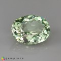 Natural Amblygonite 1.81 Carats Yellowish Green Oval 9x7 mm Loose Gemstone - Image 1