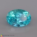 Natural Apatite 3.32 Carats Paraiba Blue Green Oval 11x8 mm Loose Gemstone - Image 1