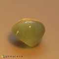 Natural Chrysoberyl cats eye 1.12 Carats Very Light Baby Greenish Yellow Oval Cabochon 6x5 mm Loose Gemstone - Image 3