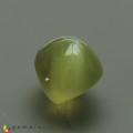 Natural Chrysoberyl cats eye 1.12 Carats Very Light Baby Greenish Yellow Oval Cabochon 6x5 mm Loose Gemstone - Image 5